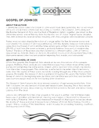 Gospel of John 101