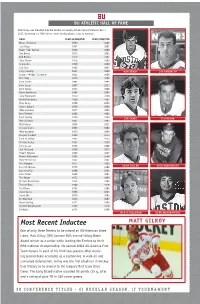 Most Recent Inductee