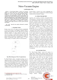 Nitro-Vacuum Engine