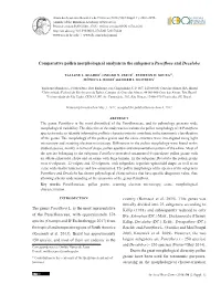 Comparative Pollen Morphological Analysis in the Subgenera Passifloraand Decaloba