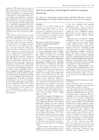 Overview and Use of Biological Control in Pasture Situations