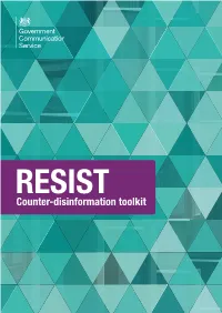 RESIST Counter-Disinformation Toolkit