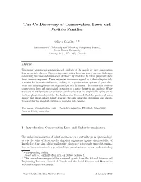 The Co-Discovery of Conservation Laws and Particle Families
