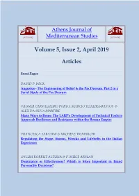 Volume 5, Issue 2, April 2019 Articles