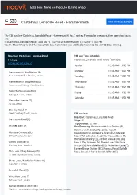 533 Bus Time Schedule & Line Route