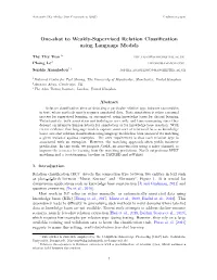 One-Shot to Weakly-Supervised Relation Classification Using Language Models