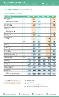 Schedules, and Services Are Subject to Change Without Notice