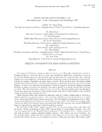 SPACE EXPLORATION SYMPOSIUM (A3) Mars Exploration – Science, Instruments and Technologies (3B)