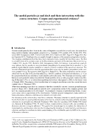 The Modal Particles Ja and Doch and Their Interaction with Discourse