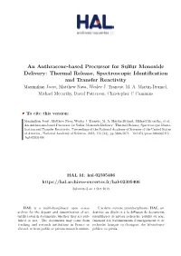 An Anthracene-Based Precursor for Sulfur