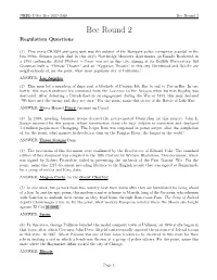Bee Round 2 Bee Round 2 Regulation Questions