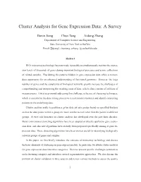 Cluster Analysis for Gene Expression Data: a Survey