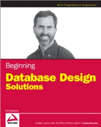 Database Design Solutions