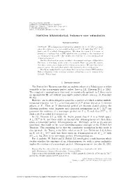 INFINITE DIMENSIONAL PERFECT SET THEOREMS 1. Introduction the Perfect Set Theorem Says That an Analytic Subset of a Polish Space