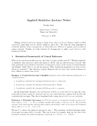 Statistics and Causal Inference (With Discussion)