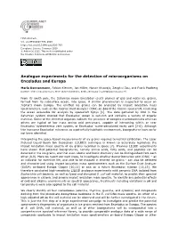 Analogue Experiments for the Detection of Microorganisms on Enceladus and Europa