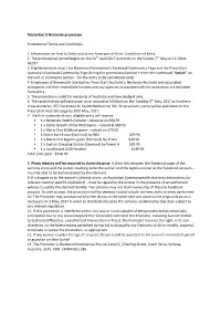Mario Kart 8 Nintendo Promotion Promotional Terms and Conditions. 1. Information on How to Enter and Prizes Form Part of These C