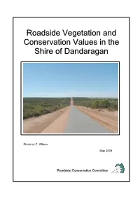 Roadside Vegetation and Conservation Values in the Shire Of