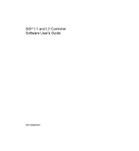 SGI® L1 and L2 Controller Software User's Guide