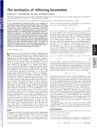 The Mechanics of Slithering Locomotion