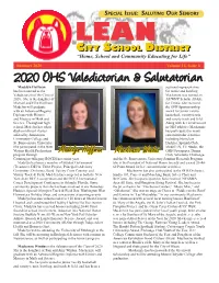 2020 OHS Valedictorian & Salutatorian