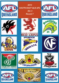 Beenleigh the Editor, Footy Record, AFL Queensland, PO Box 3132 YERONGA LPO