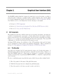Chapter 2. Graphical User Interface (GUI)