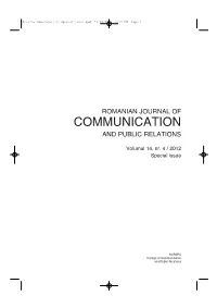 Communication and Public Relations