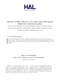 Discovery of a Dwarf Spheroidal Galaxy Behind the Andromeda Galaxy