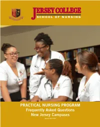 PRACTICAL NURSING PROGRAM Frequently Asked