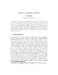 Quantum Bayesianism Assessed 1 Introduction