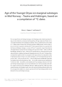 Tautra and Hoklingen, Based on a Compilation of 14C-Dates