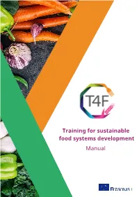 Training for Sustainable Food Systems Development Manual Training for Sustainable Food Systems Development Manual Table of Contents