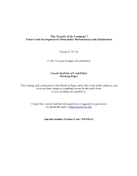 Urban Land Development in China Under Marketization and Globalization
