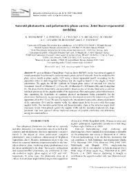 Asteroid Photometric and Polarimetric Phase Curves: Joint Linear-Exponential Modeling