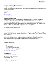 Best Practices for Preparing Environmental Data Sets to Share and Archive