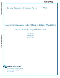 Can Environmental Policy Reduce Infant Mortality?
