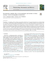 Discriminative Stimulus Effects of Mecamylamine and Nicotine In