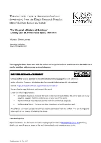 This Electronic Thesis Or Dissertation Has Been Downloaded from the King's Research Portal At
