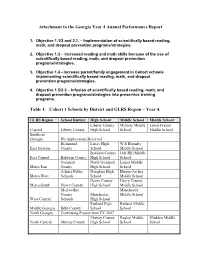 Attachment to the Georgia Year 2 Annual Performance Report