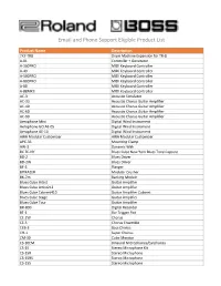 Email and Phone Support Eligible Product List