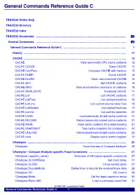 General Commands Reference Guide C
