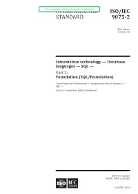 International Standard Iso/Iec 9075-2