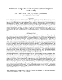 Structural Composites with Integrated Electromagnetic Functionality