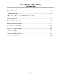 2016 Advance Packet Appendix