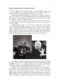 Claude Chabrol and the Chocolate Factory