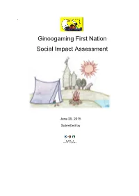 Ginoogaming First Nation Social Impact Assessment