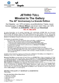 JETHRO TULL Minstrel in the Gallery