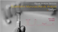 Quantitative Monosaccharide Analysis