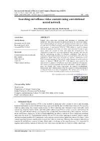 Searching Surveillance Video Contents Using Convolutional Neural Network